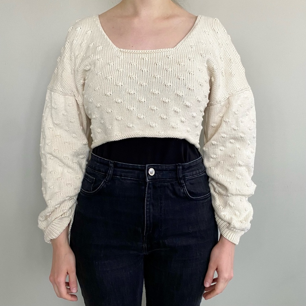 Rachel Comey Meter cropped sweater. 🤍
